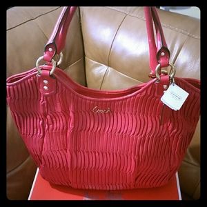 COACH Gathered Leather Bag NWT